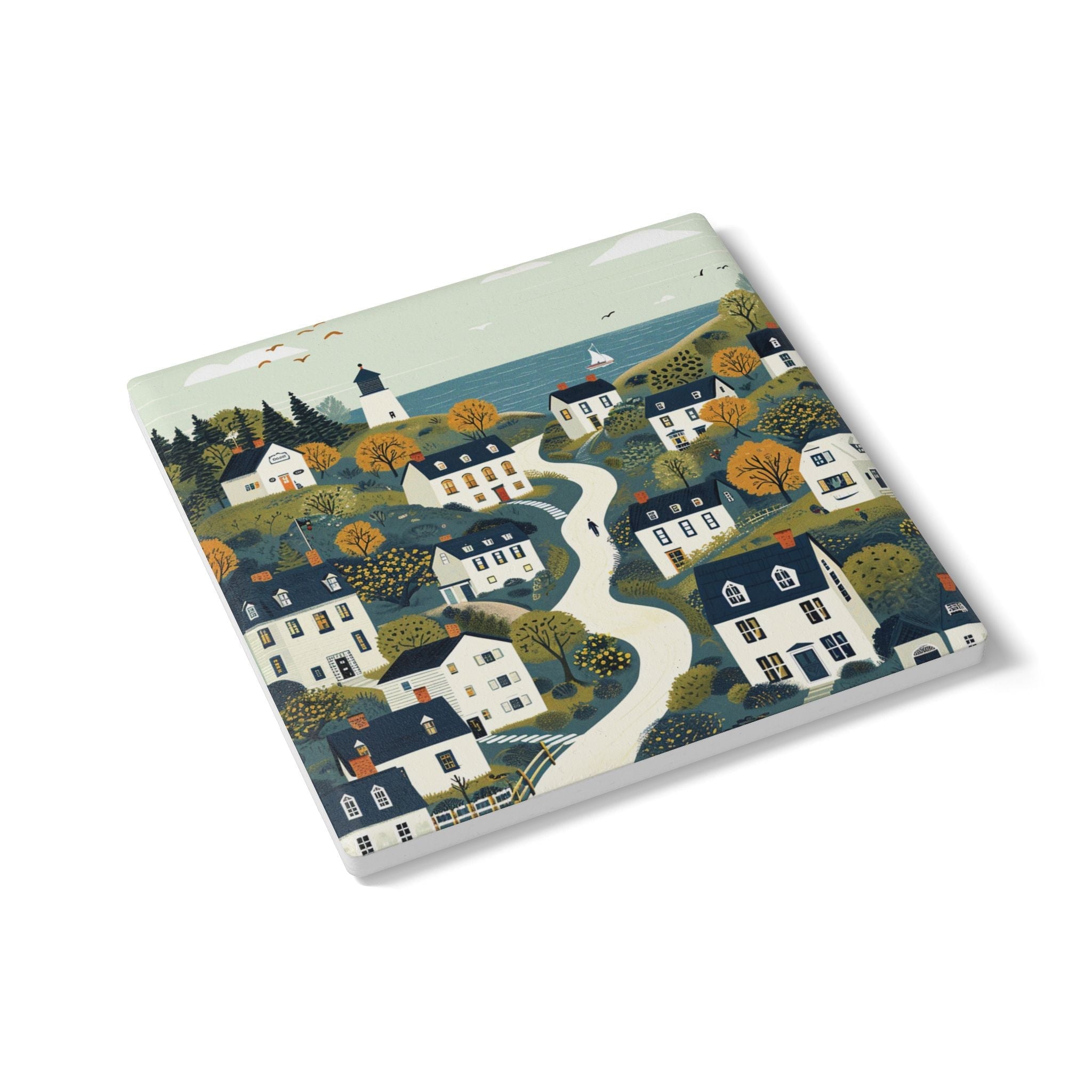 The Maine Town Ceramic Art Coaster