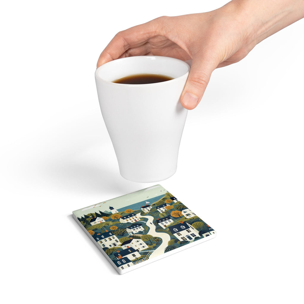 The Maine Town Ceramic Art Coaster
