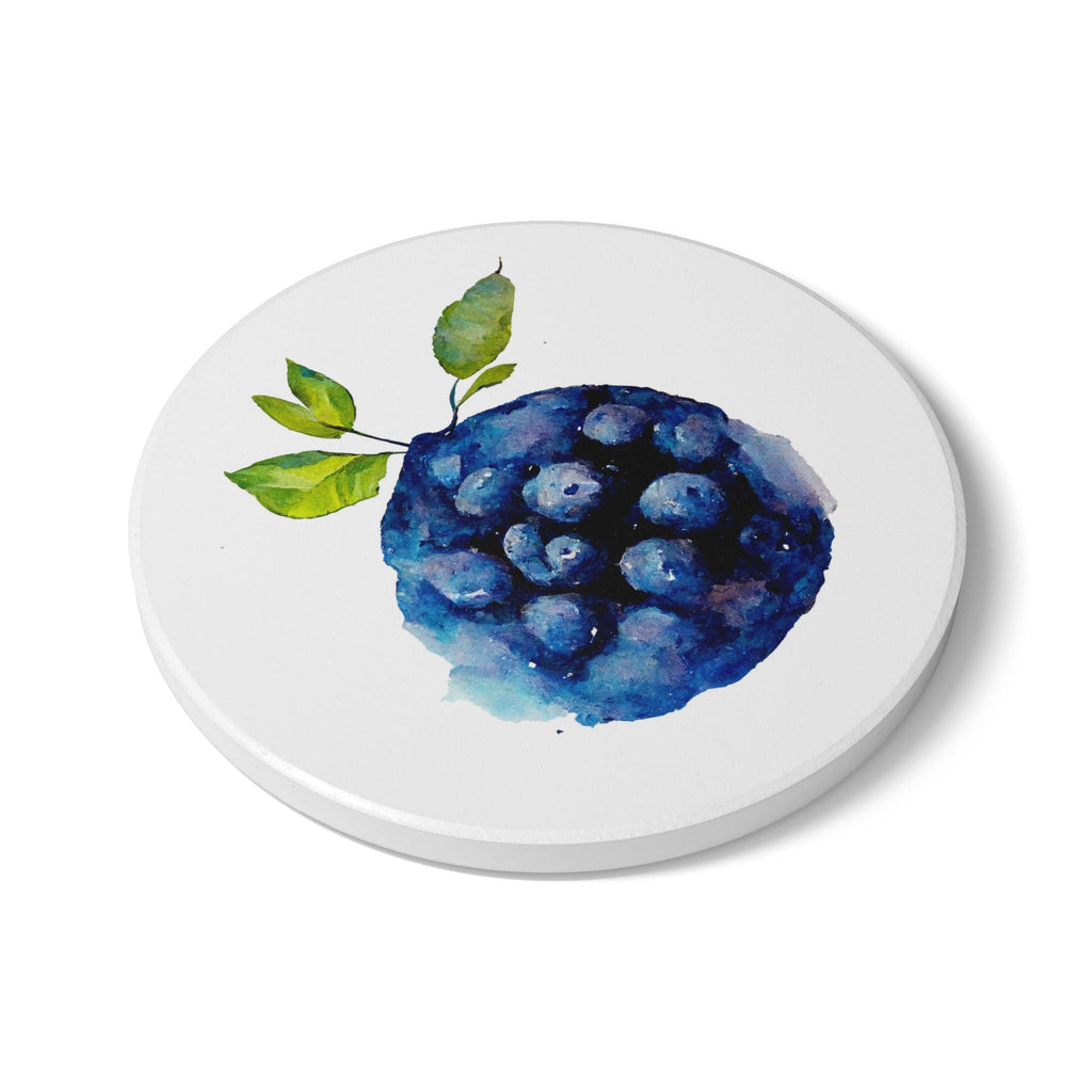 Blueberry Watercolor Art Coaster