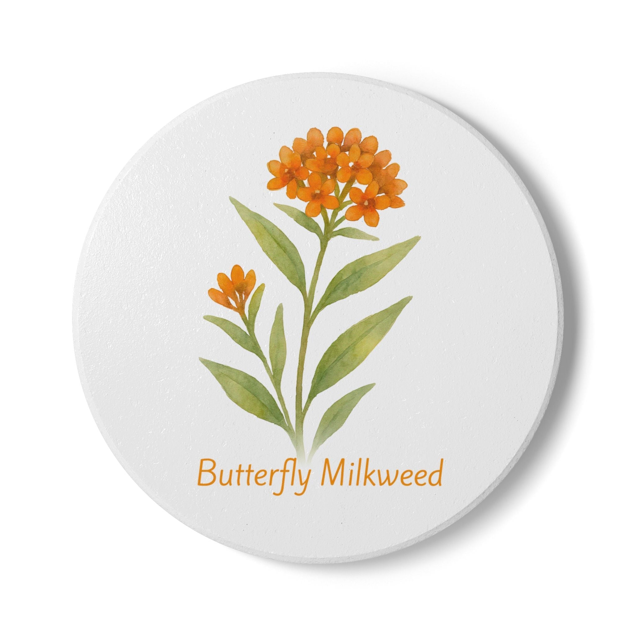 Butterfly Milkweed Art Coaster