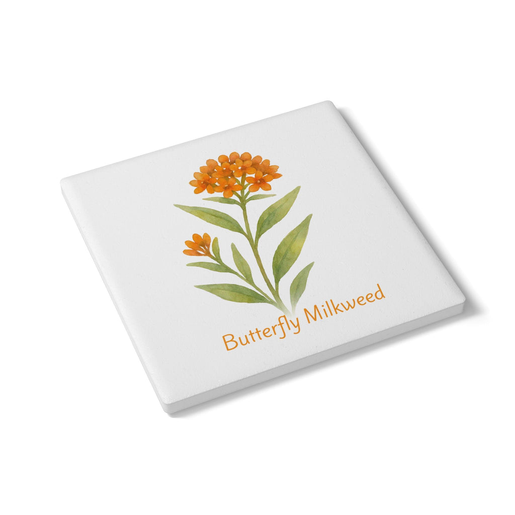 Butterfly Milkweed Art Coaster