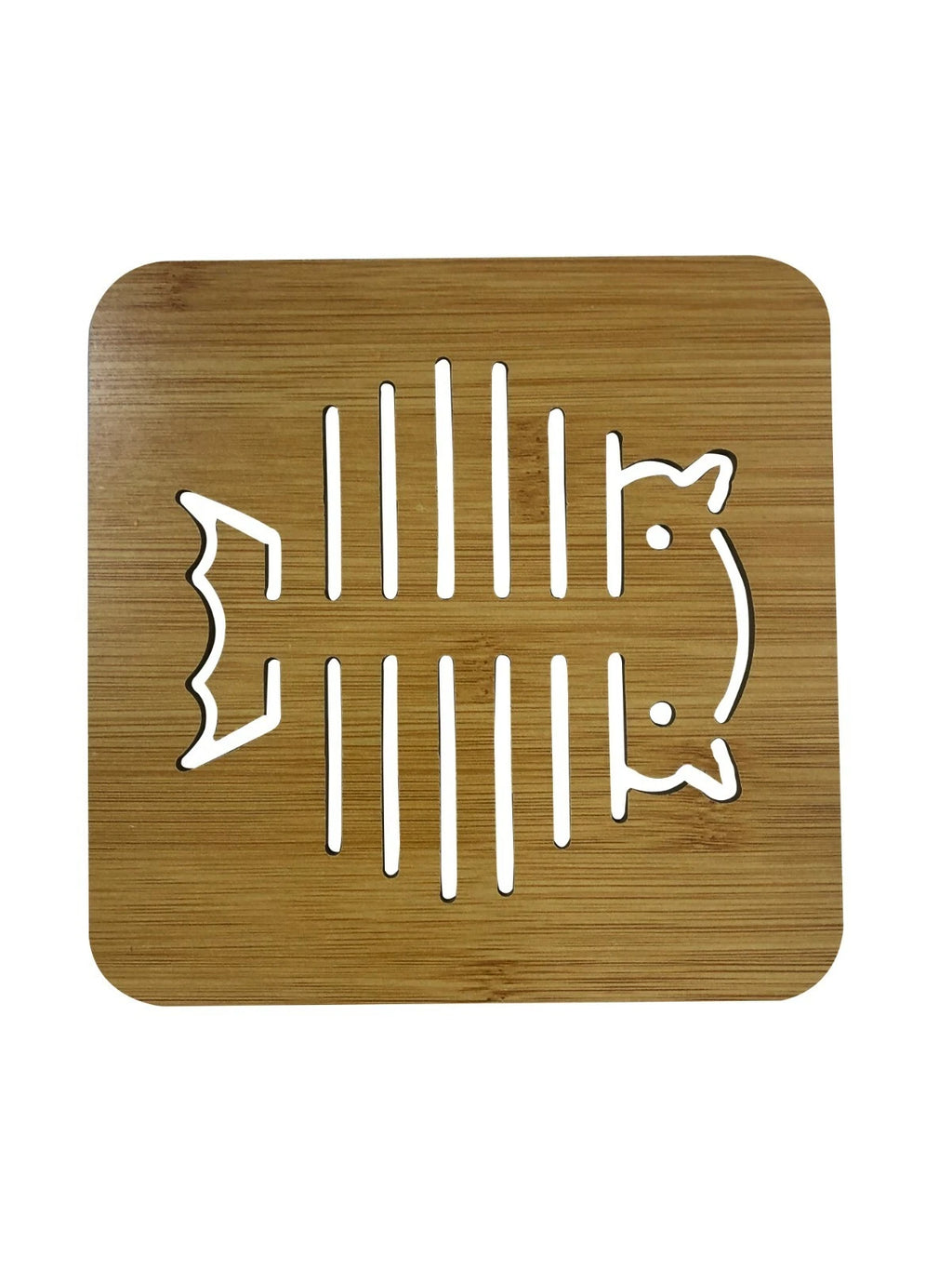 Set Of 4 Wooden Coaster 5.5 inches x 5.5 inches - Bird
