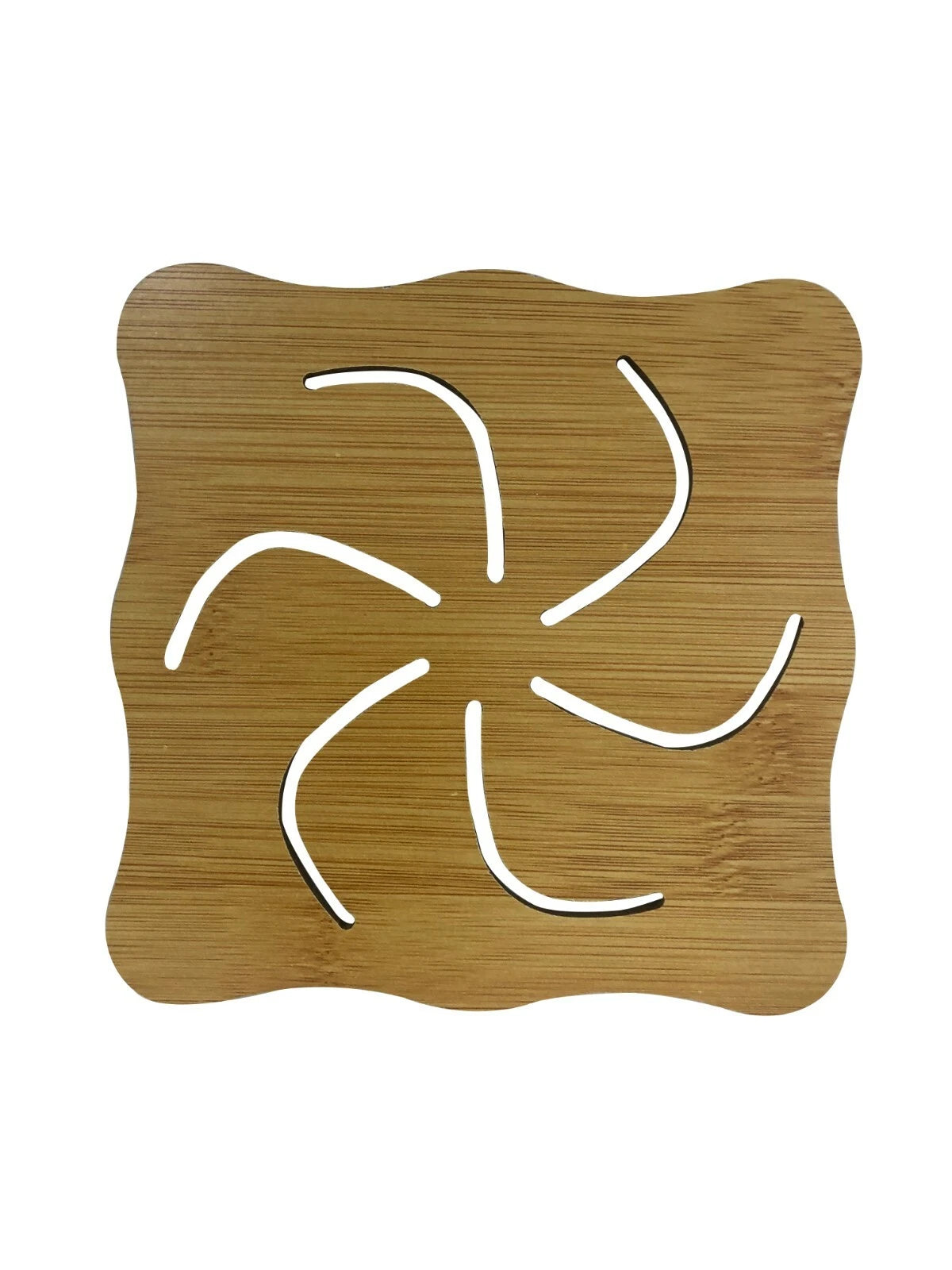 Set Of 4 Wooden Coaster 5.5 inches x 5.5 inches - Spinner