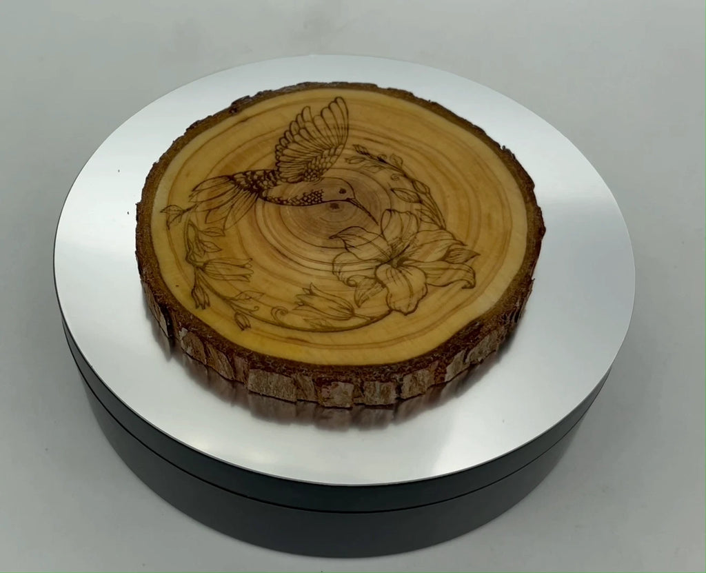 Hummingbird Engraved Wood Coaster Set - Housewarming, Wedding, Anniversary, etc.