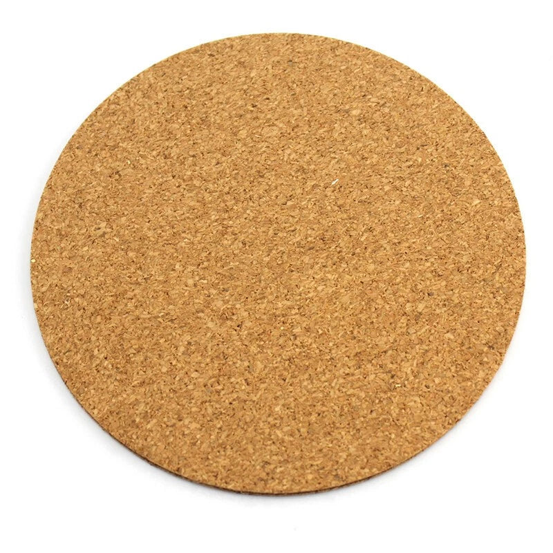 Cork Coaster Round Cork Pad Disc Soft Wooden Table Hotpad 2mm Thick 2" 4" 6"