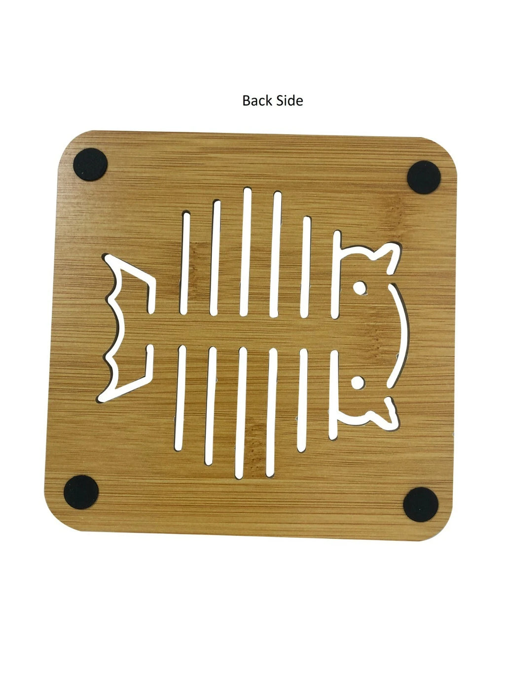 Set Of 4 Wooden Coaster 5.5 inches x 5.5 inches - Bird