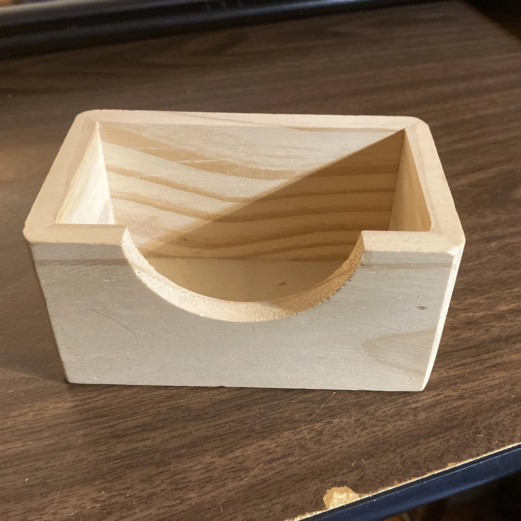 Set Of 6, Handnade 4 Inch round Wood Drink Coasters with holder