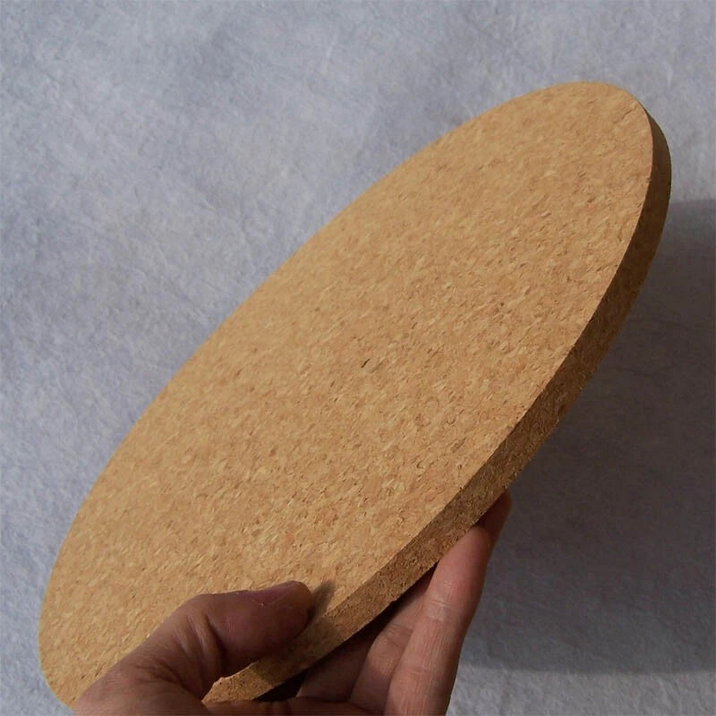 Cork Coaster Round Cork Pad Disc Soft Wooden Table Hotpad 2mm Thick 2" 4" 6"